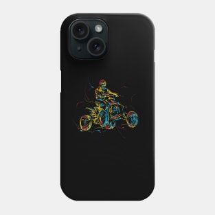 atv rider abstract Phone Case