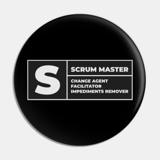 Scrum Master advisory sign Pin