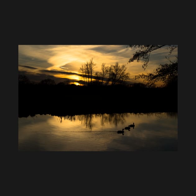 Flatford Mill Sunset by newbeltane