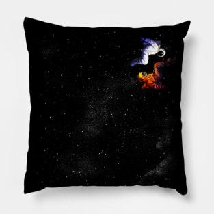 Gravity Tobe Fonseca Yin Yang Astronaut Scuba by Tobe Fonseca Pillow