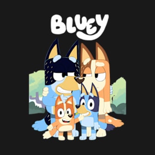 Bluey and Family Happy T-Shirt