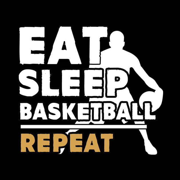 Eat sleep basketball repeat by Antoniusvermeu