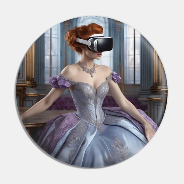 Baroque Lady VR Gamer Pin by PurplePeacock