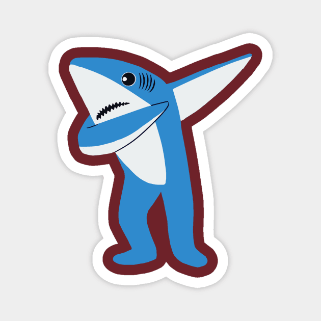 Dady shark dabbing Magnet by houssem