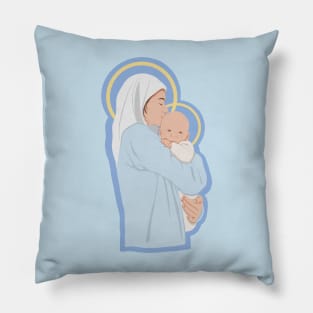 Mary and Baby Jesus Pillow