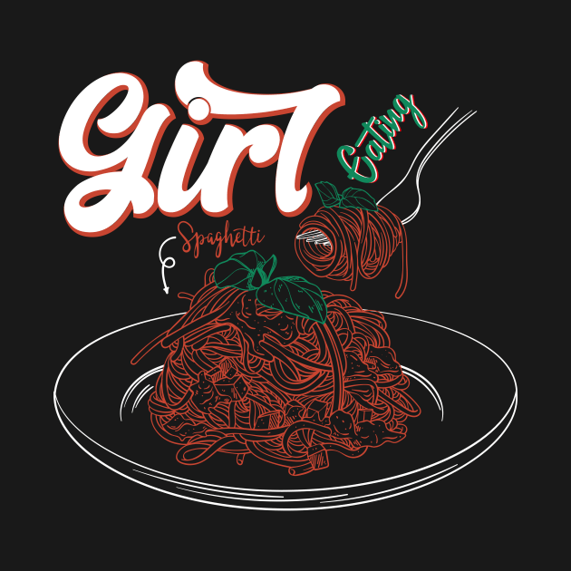 Girl Eating Spaghetti by GShow