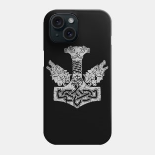 Viking Thors Hammer Mjolnir Norse Pagan Wolves Phone Case