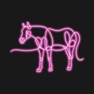 Standing Neon Horse T-Shirt