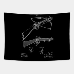 Crossbow Vintage Patent Hand Drawing Tapestry