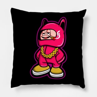 red cute doll smoke weed Pillow