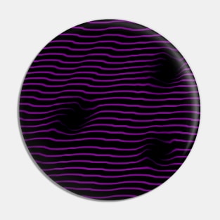 Trippy Purple Waves Pin