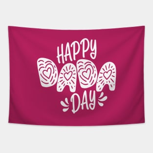 Happy Dada Day Happy Father's Day Typography Tapestry