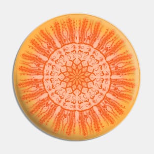 Sacral Chakra Mandala Pin