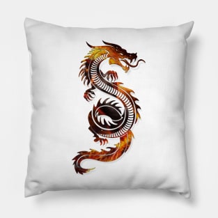 Dragon Premium 3D look Fire Background Zodiac sign Pillow