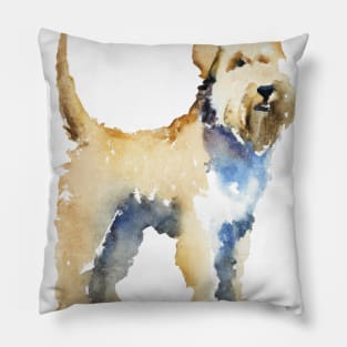 Watercolor Soft Coated Wheaten Terrier - Dog Lovers Pillow