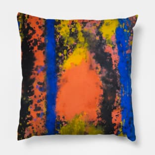 Colorful Abstract Painting Pillow