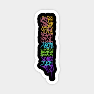 Color Graffiti Tag / Happy Magnet