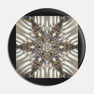 detailed and ornate art nouveau styled pattern in grey brown blue and beige Pin