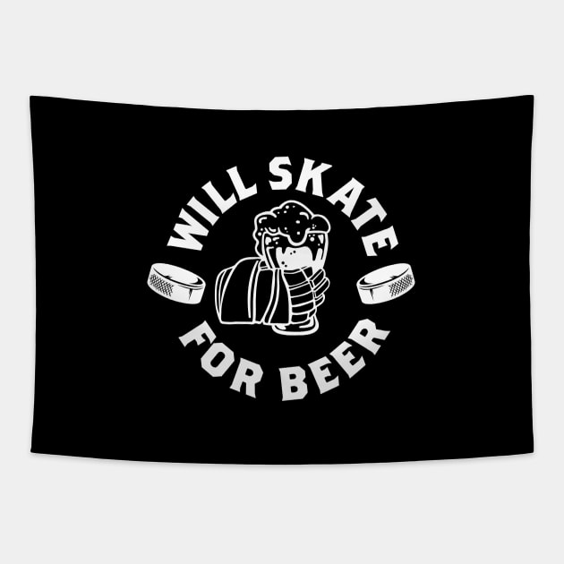 Will skate for beer Tapestry by J31Designs