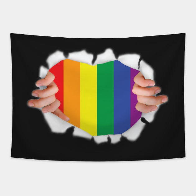 Gay Pride Tapestry by mikevdv2001