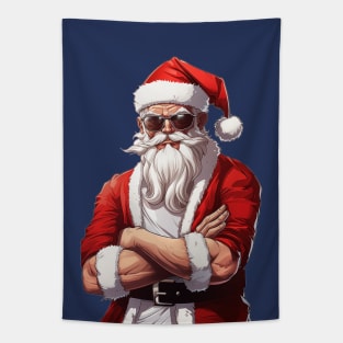 Cool Santa Cartoon Tapestry