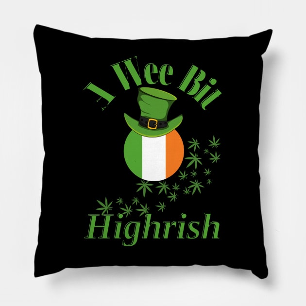 A Wee Bit Highrish Pillow by FrogandFog