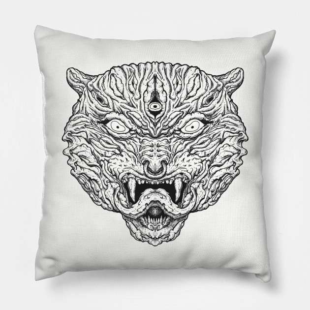 Pussy cat. Pillow by melroybisel