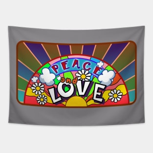 Peace love and understanding. Tapestry