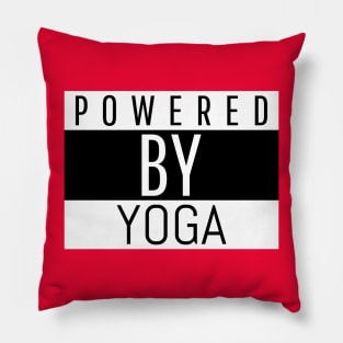 Powered by yoga. Pillow