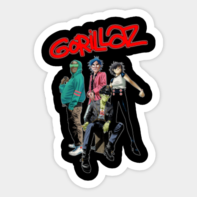 Style gorillaz - Gorillaz - Sticker