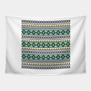 Tribal pattern in nautical colors Tapestry