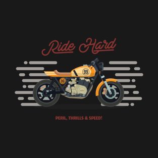 Retro Ride Hard Motorcycle T-Shirt