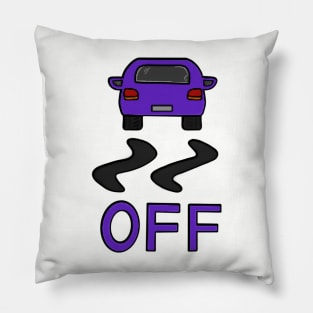 Pixelated Purple Car Pillow