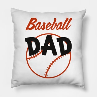 Baseball Dad for Men Boys Kid Happy Fathers Day Pillow