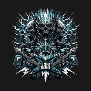 3Mind Blight Skull Guitar T-Shirt