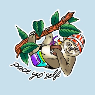 Sawdust Design Pace yo' self Sloth T-Shirt