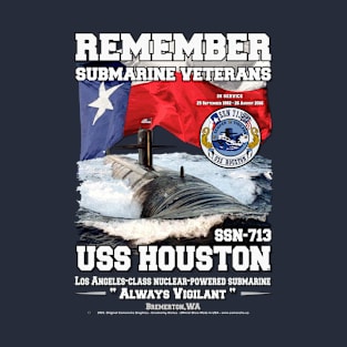 USS Houston SSN-713 Submarine veterans T-Shirt