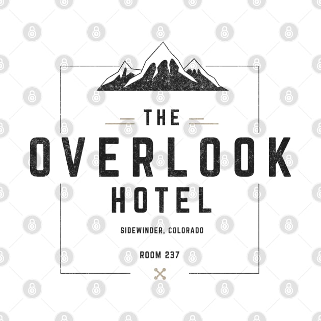 The Overlook Hotel - Sidewinder, Colorado - modern vintage logo by BodinStreet