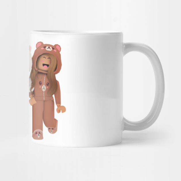 Girl Bear Roblox Roblox Mug Teepublic - roblox brown girl