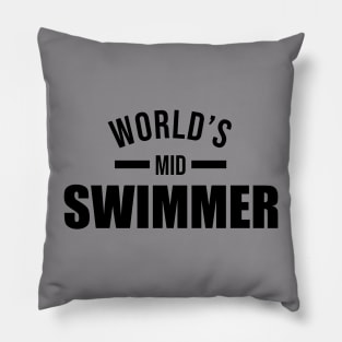 Mid Swimmer of the World Pillow