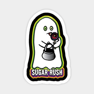 Halloween Ghost Sugar Rush Lollipop Magnet