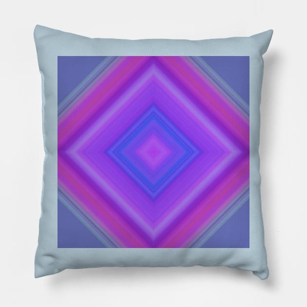 Bright Diamond Multicoloured Gradient Boho Chic Pillow by PurplePeacock