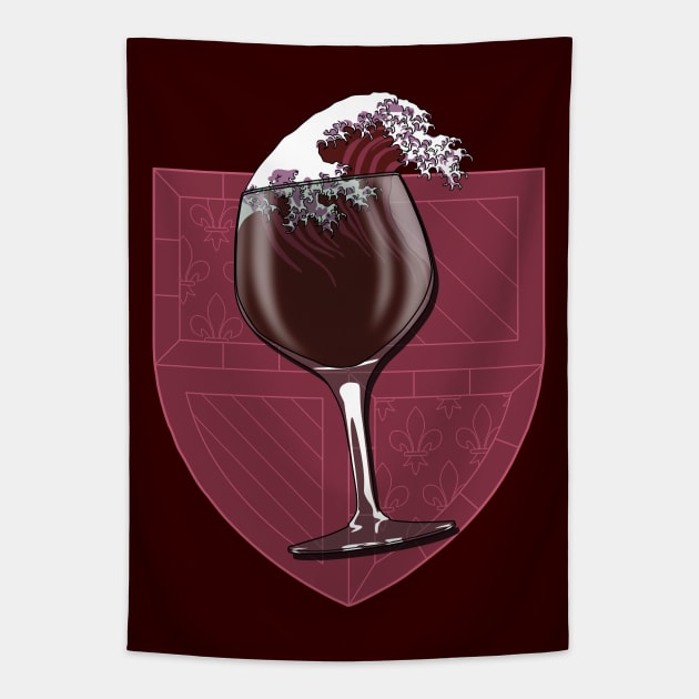 French wine Tapestry by TMBTM