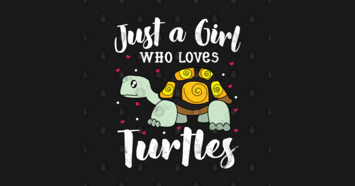 Just A Girl Who Loves Turtle Cute Just A Girl Who Loves Sticker Teepublic 1737