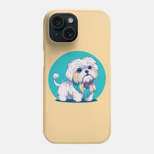 Maltese Dog Portrait Phone Case