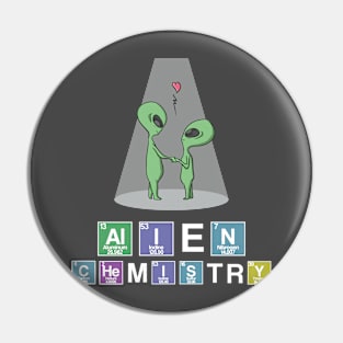 Cool Funny Couple Alien Chemistry Periodic Table Gift Pin