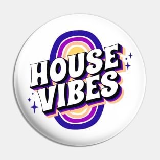 HOUSE MUSIC - House Vibes (Blue/purple/sand) Pin