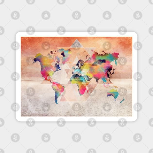 world map future  #map #worldmap Magnet by JBJart