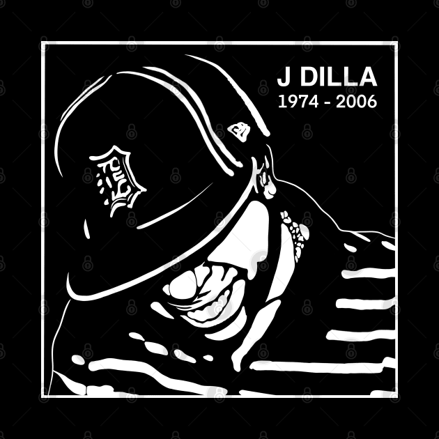 J DILLA noir by Stronghorn Designs