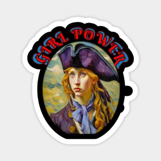 Girl power seventeenth century pirate queen Magnet